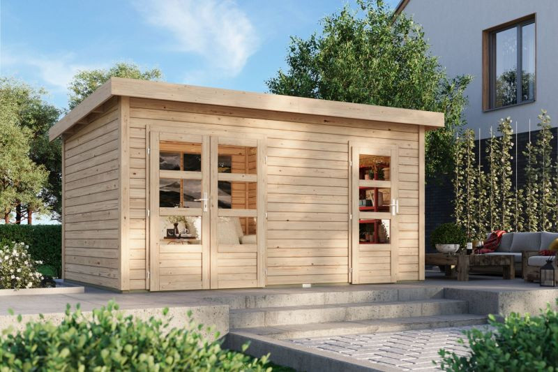 Dřevěný domek KARIBU MATTRUP (64281) natur LG3600