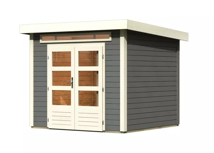 Dřevěný domek KARIBU KANDERN 3 (82987) terragrau LG3609