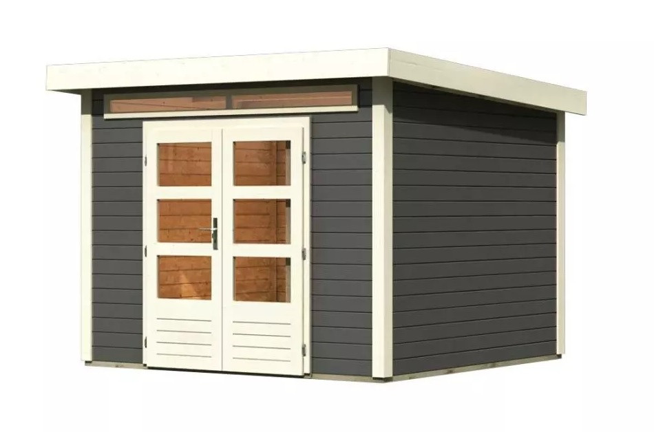 Dřevěný domek KARIBU KANDERN 6 (82989) terragrau LG3613