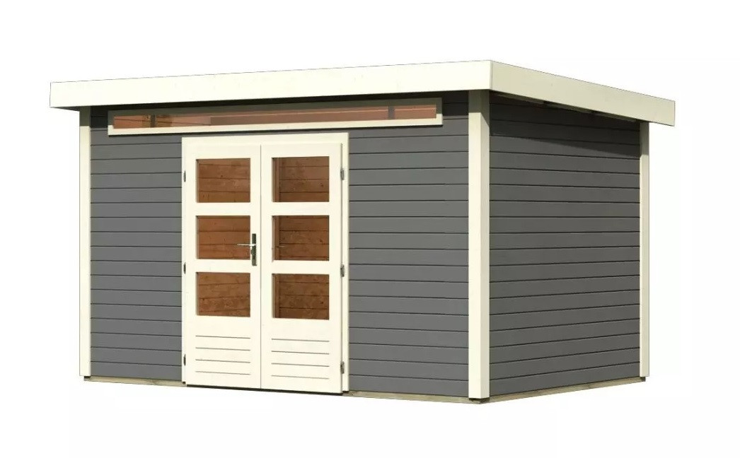 Dřevěný domek KARIBU KANDERN 7 (82991) terragrau LG3622