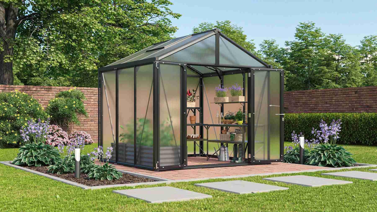 Skleník VITAVIA ZEUS COMFORT 6200 PC 16 mm černý LG3706