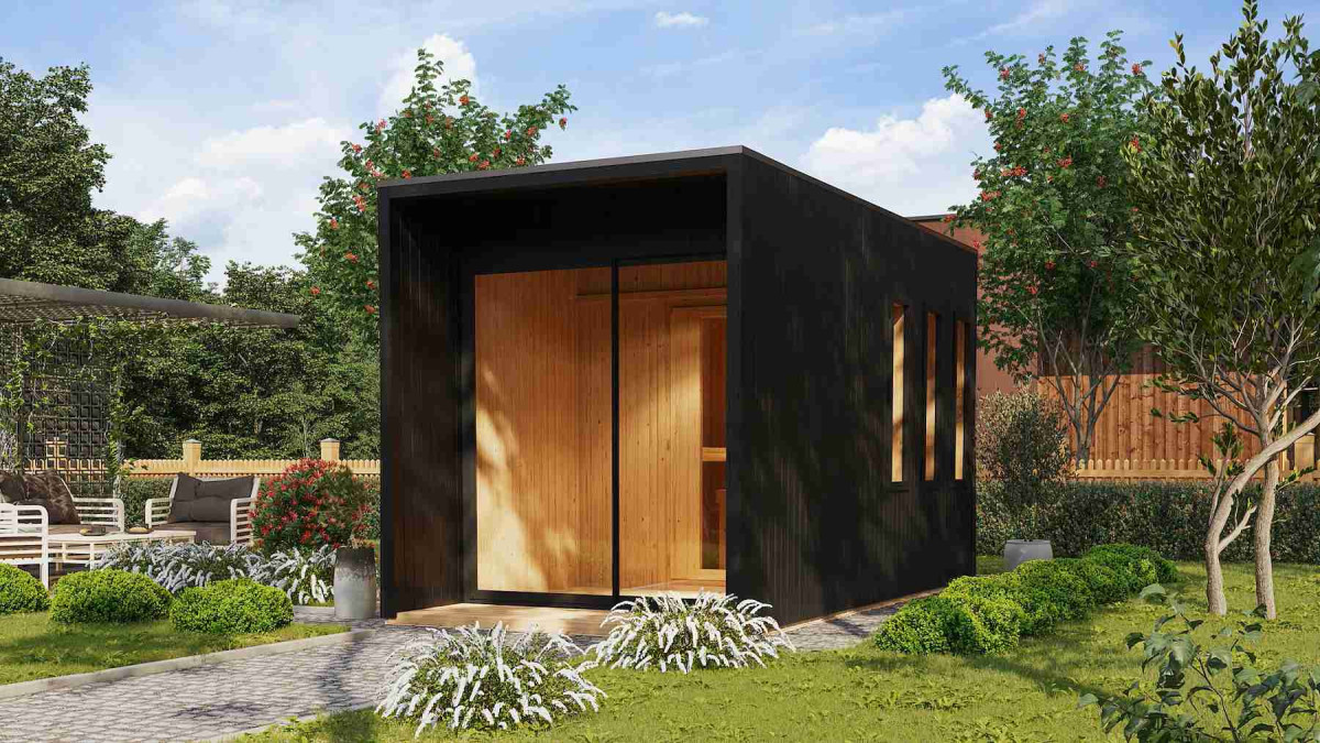 Finská sauna KARIBU MIRAMAR (92843) černá LG3779