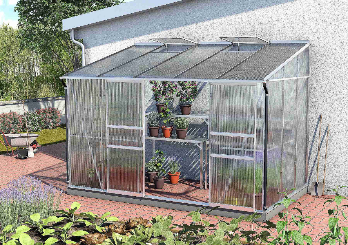 Skleník VITAVIA IDA 6500 PC 6 mm stříbrný LG300