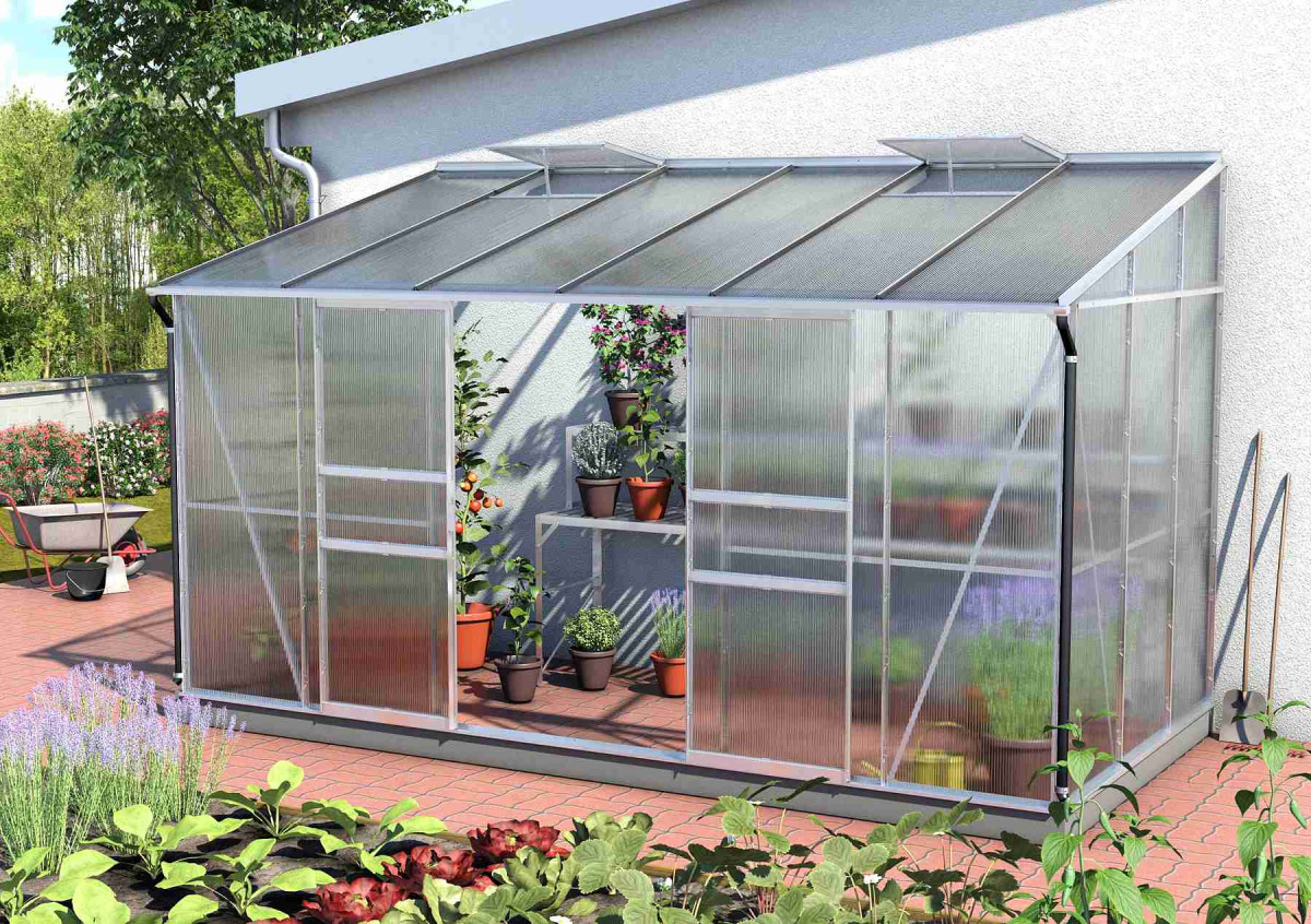 Skleník VITAVIA IDA 7800 PC 4 mm stříbrný LG301