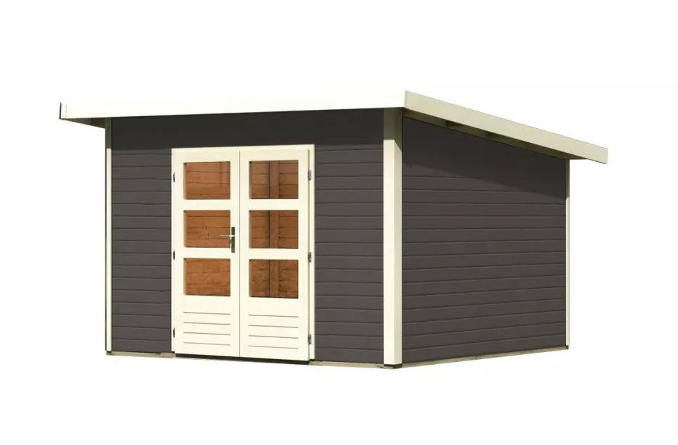 Dřevěný domek KARIBU NORTHEIM 3 (91459) terragrau LG3851