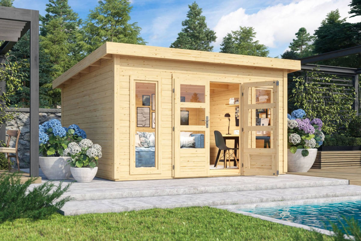 Dřevěný domek KARIBU NORTHEIM 5 (91462) natur LG3862