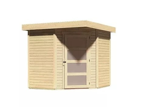 Dřevěný domek KARIBU SCHWANDORF 3 (73467) natur LG3889