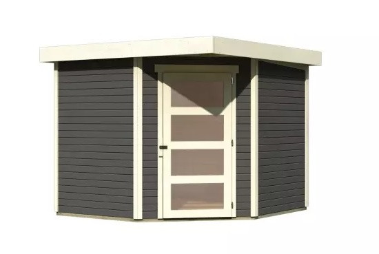 Dřevěný domek KARIBU SCHWANDORF 5 (73471) terragrau LG3905