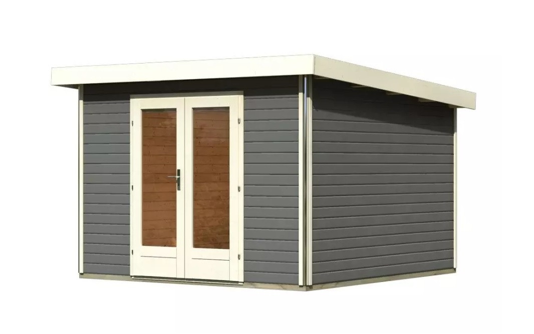 Dřevěný domek KARIBU RADEBURG 1 (31463) terragrau LG3922