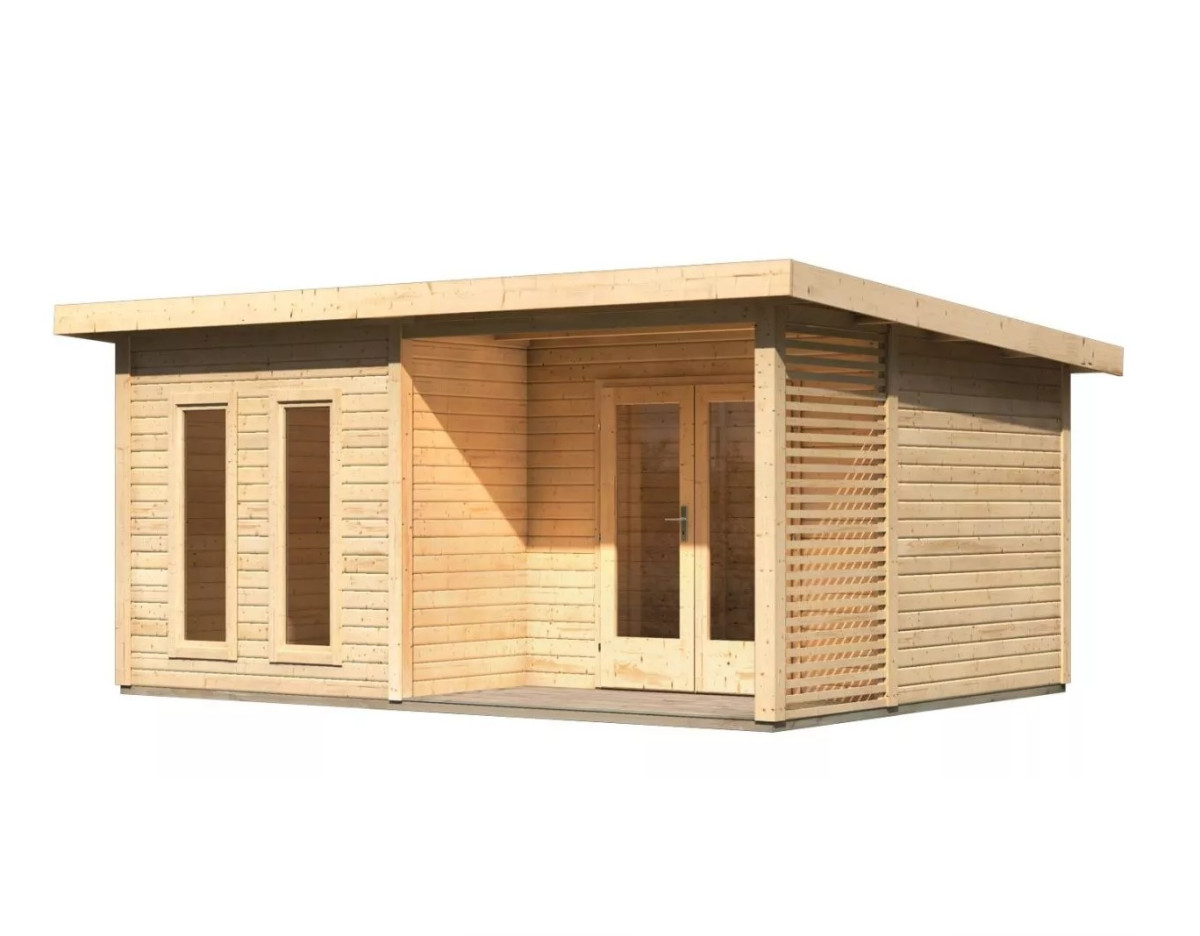 Dřevěný domek KARIBU RADEBURG 5 (31490) natur LG3951