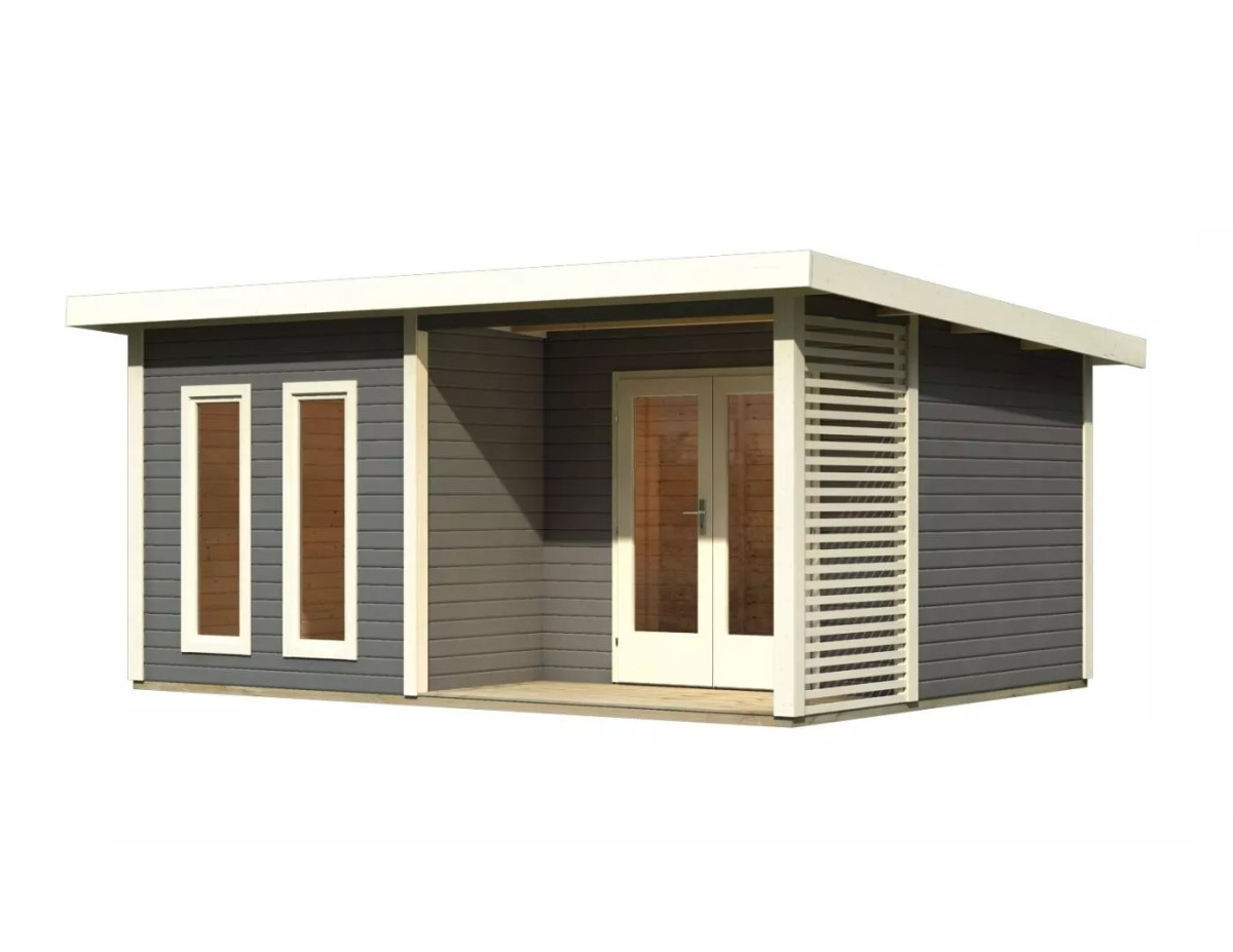 Dřevěný domek KARIBU RADEBURG 5 (33126) terragrau LG3952