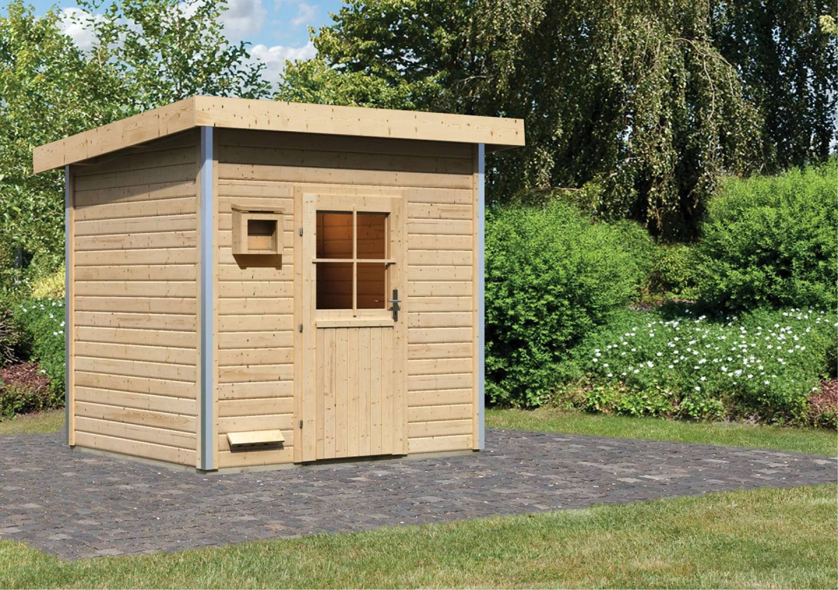 Finská sauna KARIBU NORGE (92106) natur LG4008
