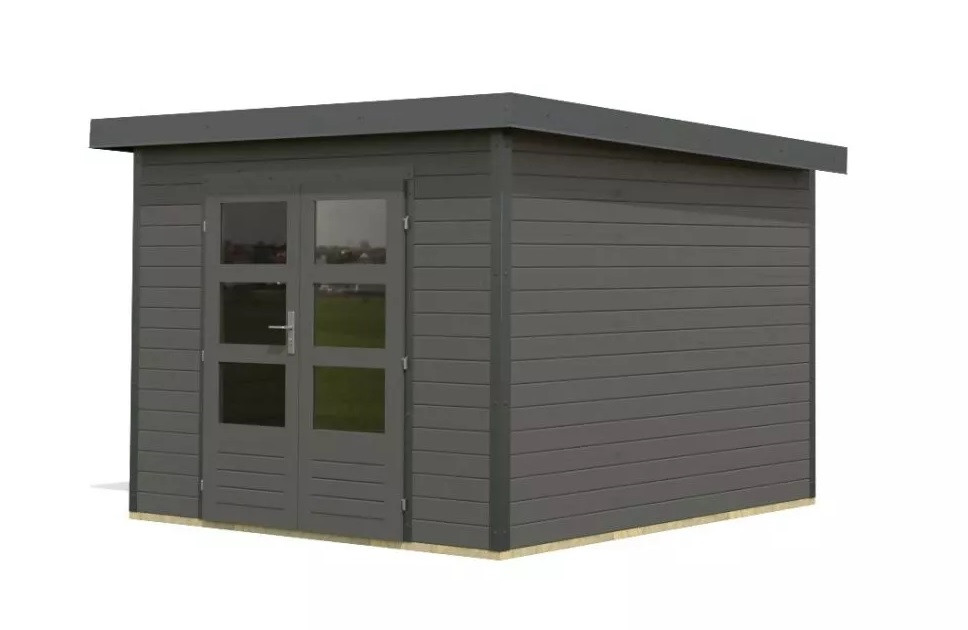 Hybridní domek KARIBU PLUTO B (97896) terragrau / antracit LG4046