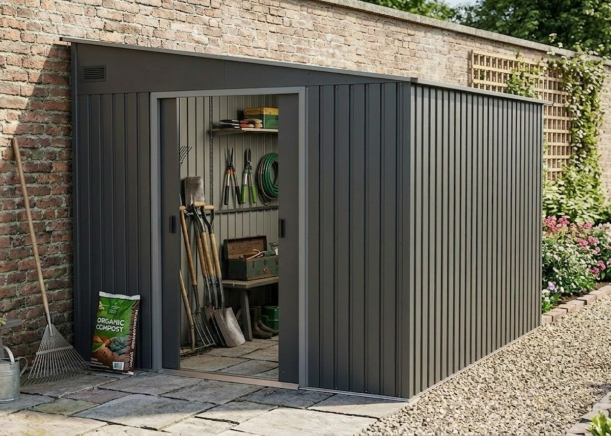 Plechový domek LANITPLAST WANDHAUS 911 ANTRACIT LG4026