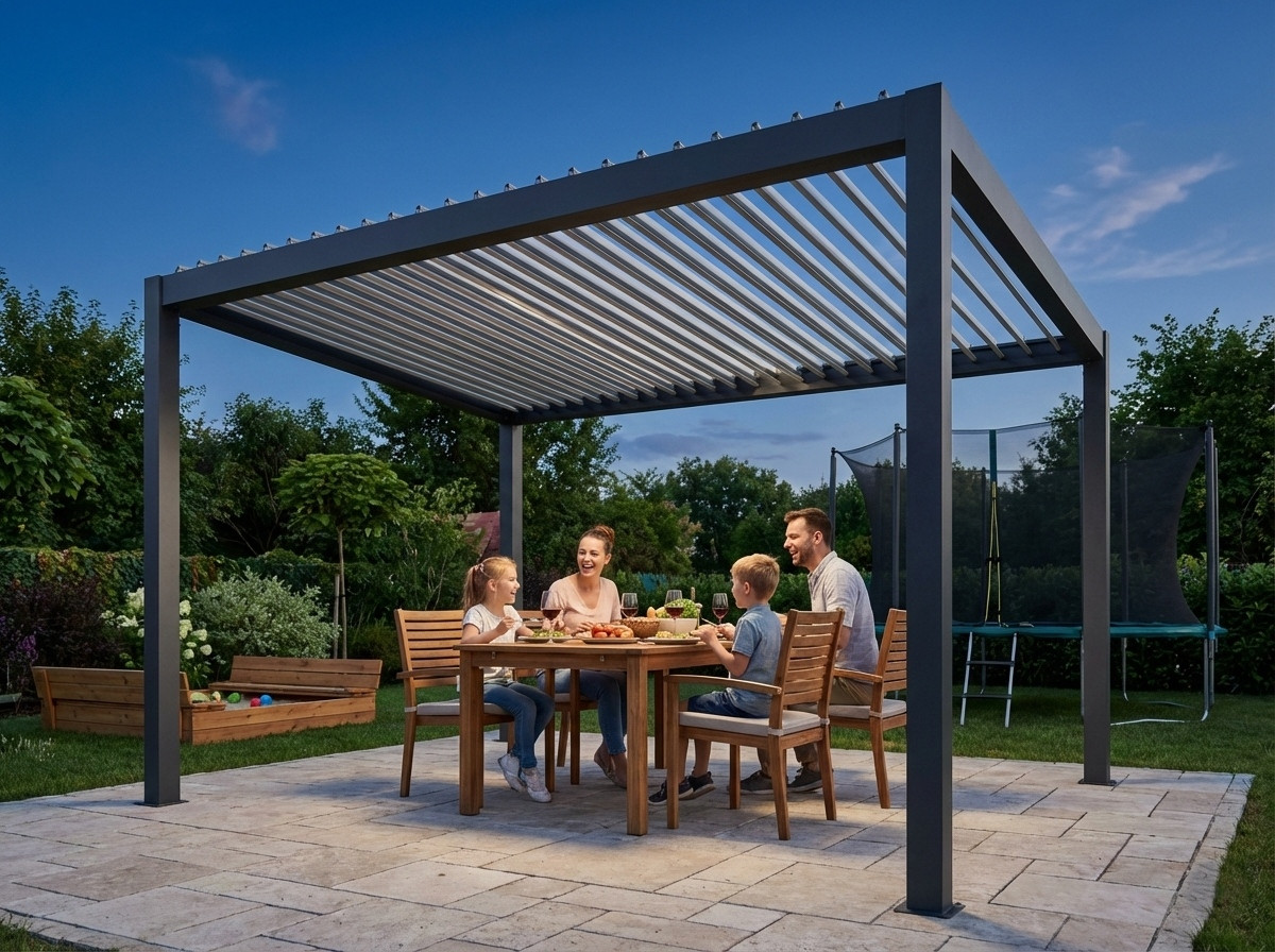Hliníková bioklimatická pergola LANITPLAST PREMIUM 5x3 m LG4090