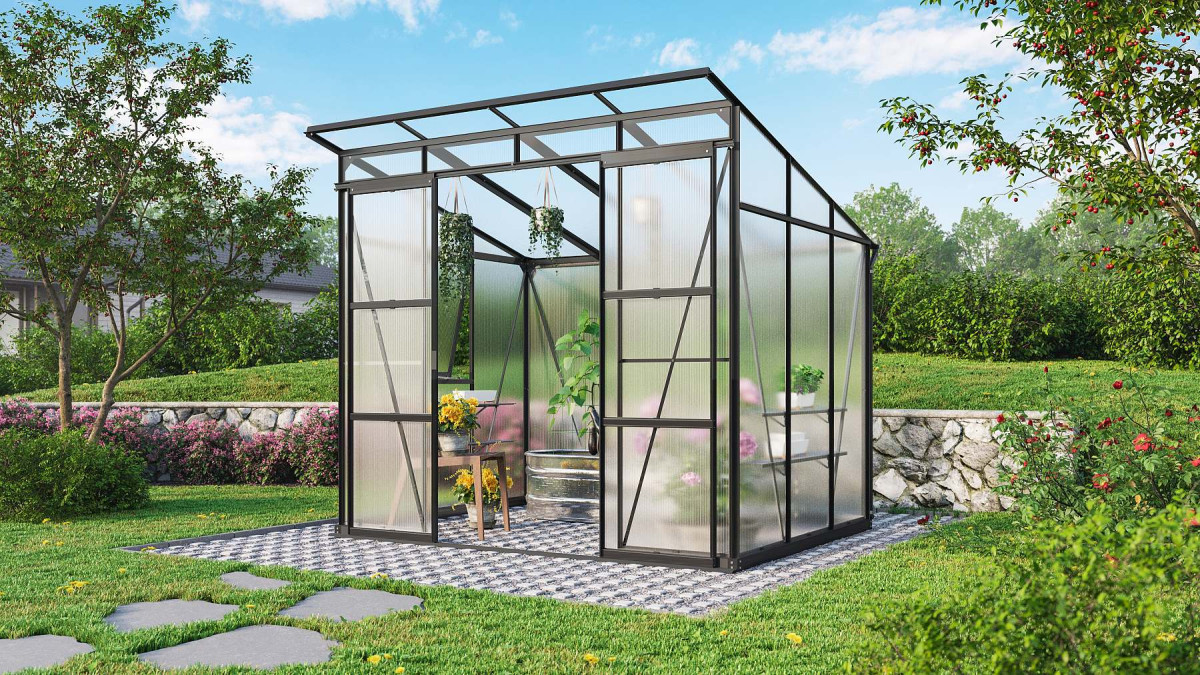 Skleník VITAVIA PLAYA 5900 PC 6 mm černý LG4125