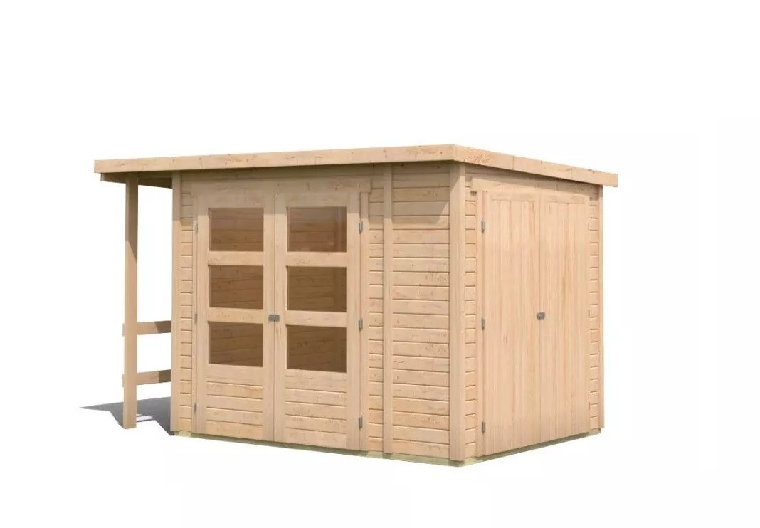 Dřevěný domek KARIBU multifunkční (93796) natur LG4162