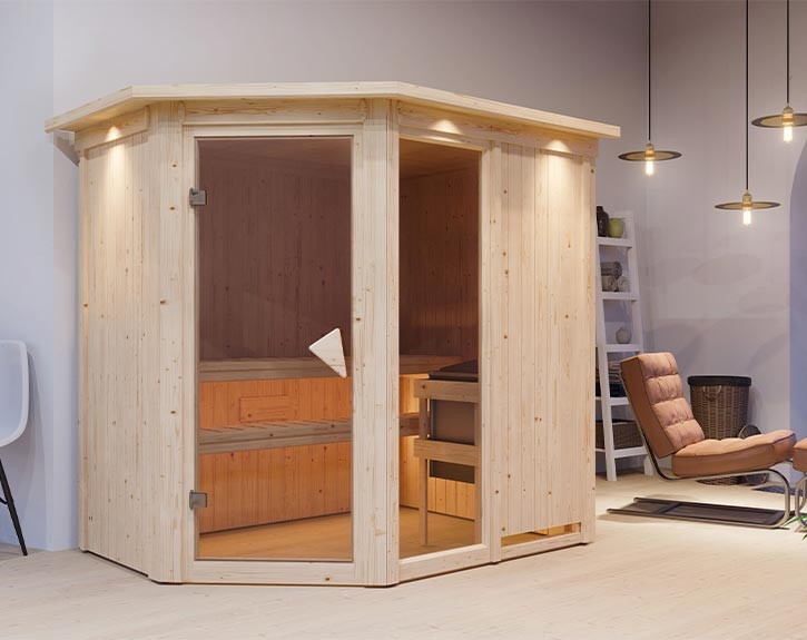 Finská sauna KARIBU FIONA 1 (57163) LG4205
