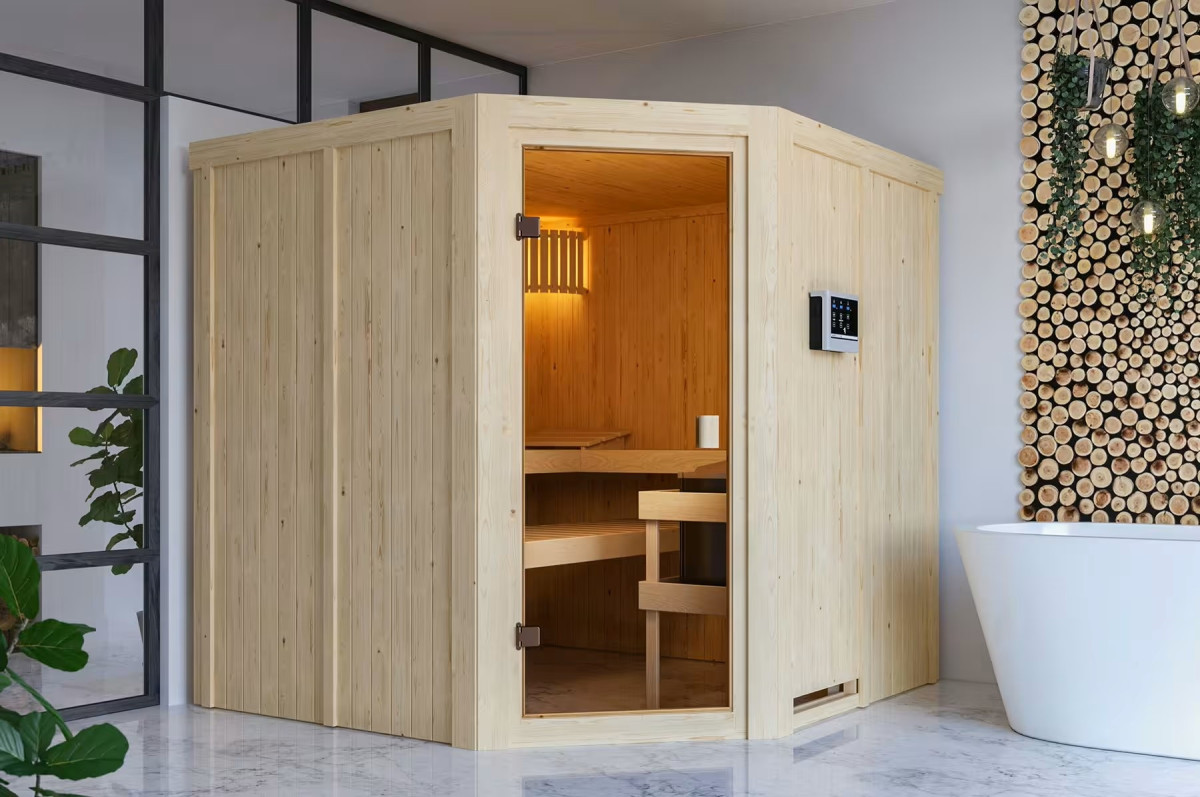 Finská sauna KARIBU KOTKA (6194) LG4258