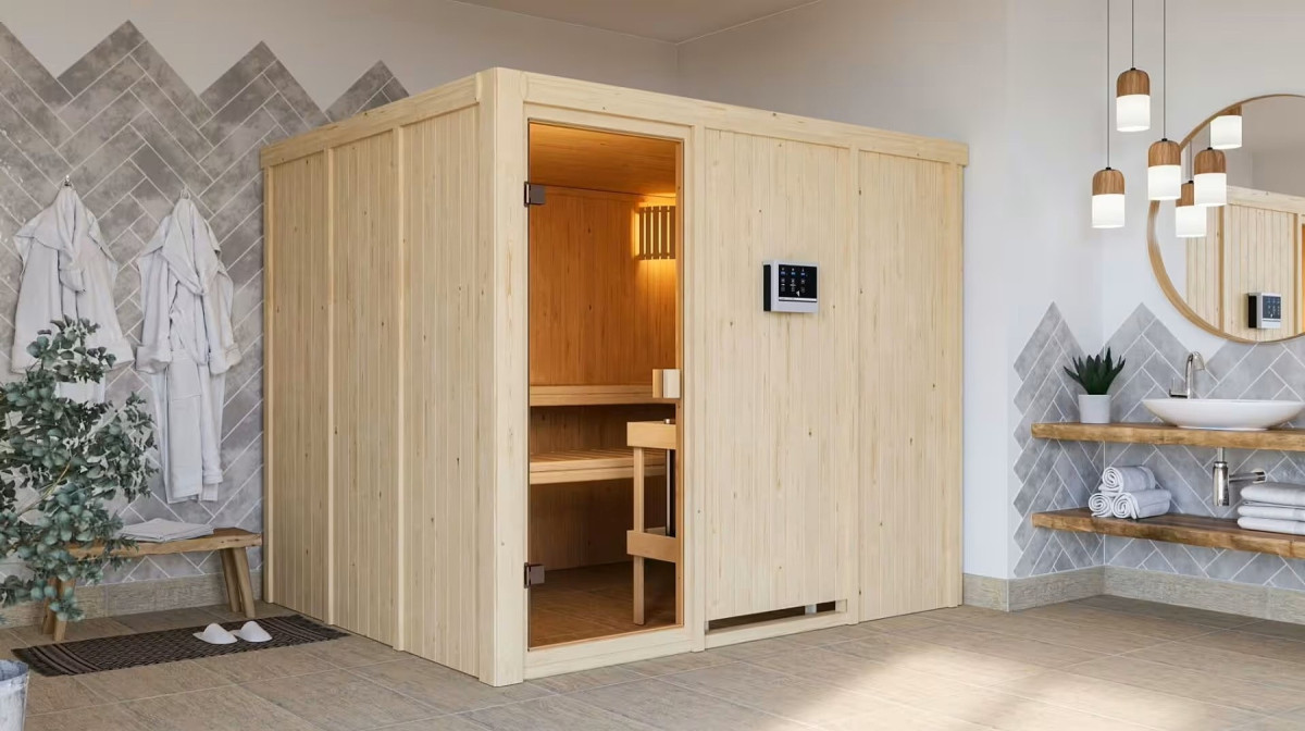 Finská sauna KARIBU NYBRO (6195) LG4259