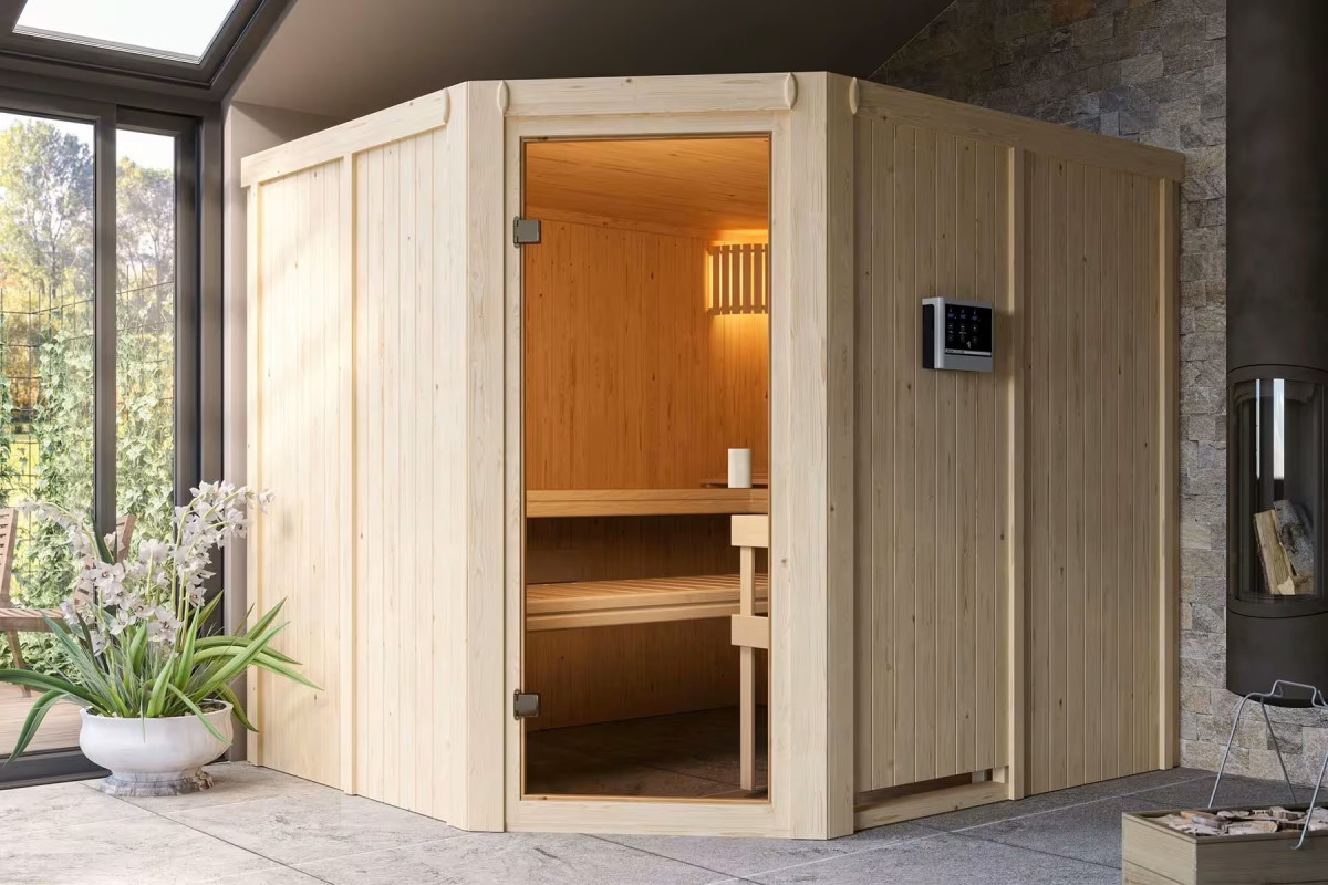 Finská sauna KARIBU HORNA (6196) LG4260