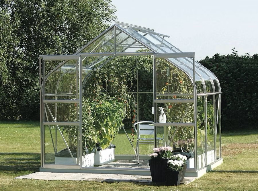 Skleník VITAVIA DIANA 5000 čiré sklo 3 mm stříbrný LG4223