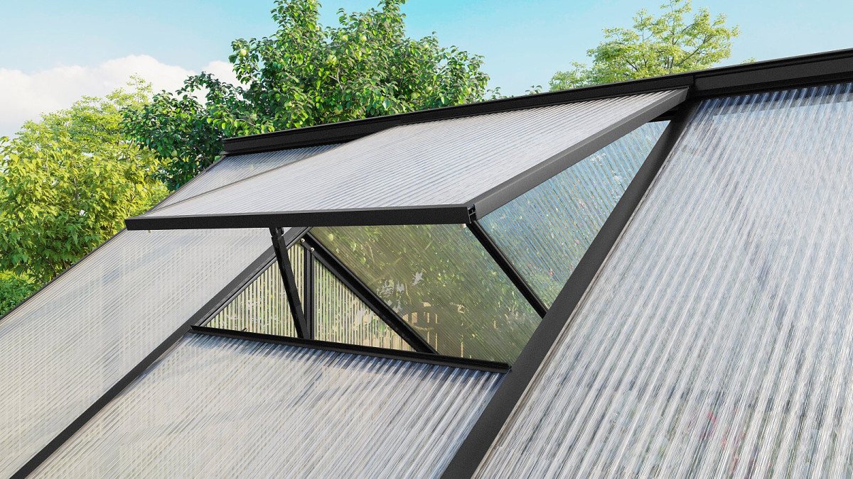 Střešní ventilační okno VITAVIA - černé LG4327