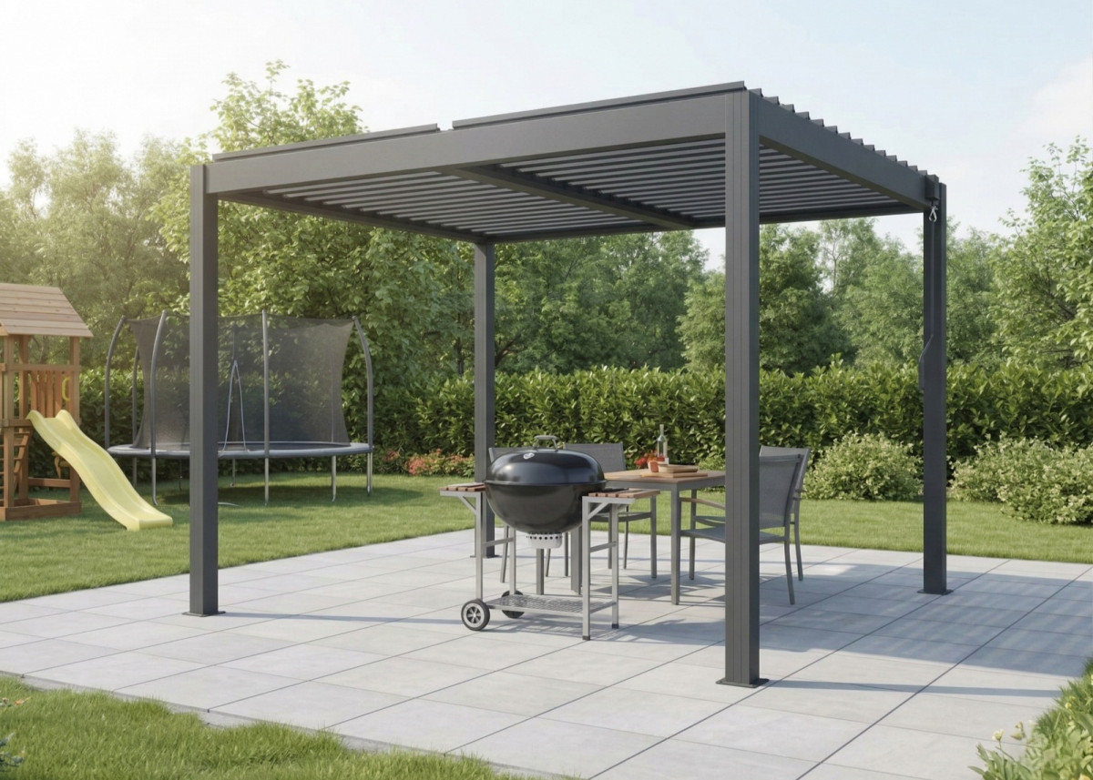 Hliníková bioklimatická pergola LANITPLAST BASIC 3x2,5 m LG4288