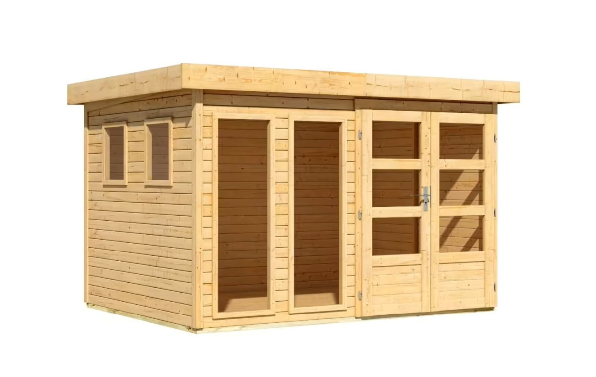Dřevěný domek KARIBU LAHAR 5 (11509) natur LG4423
