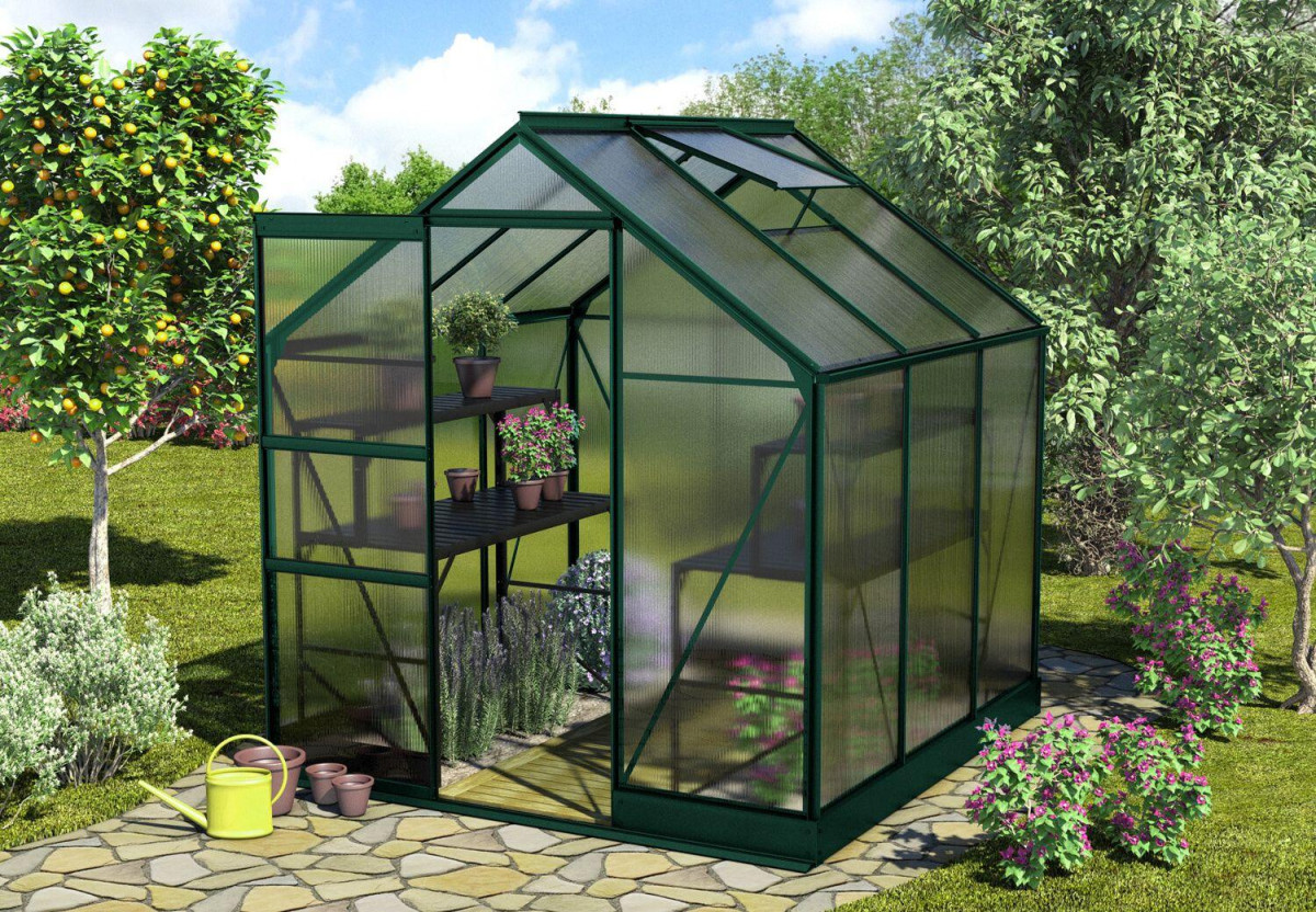 Skleník VITAVIA APOLLO 3800 PC 6 mm zelený LG4396
