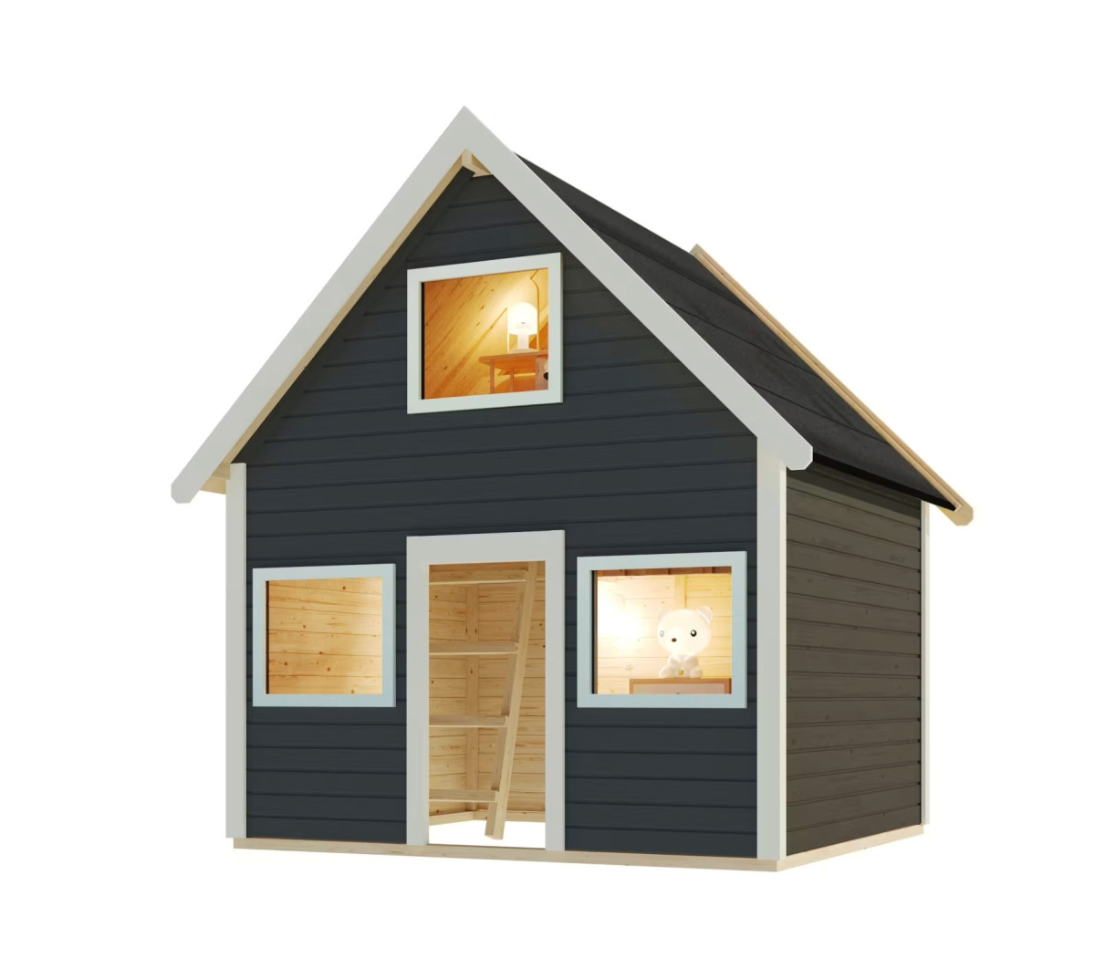 Dětský domeček KARIBU KALLE (44578) terragrau LG4495