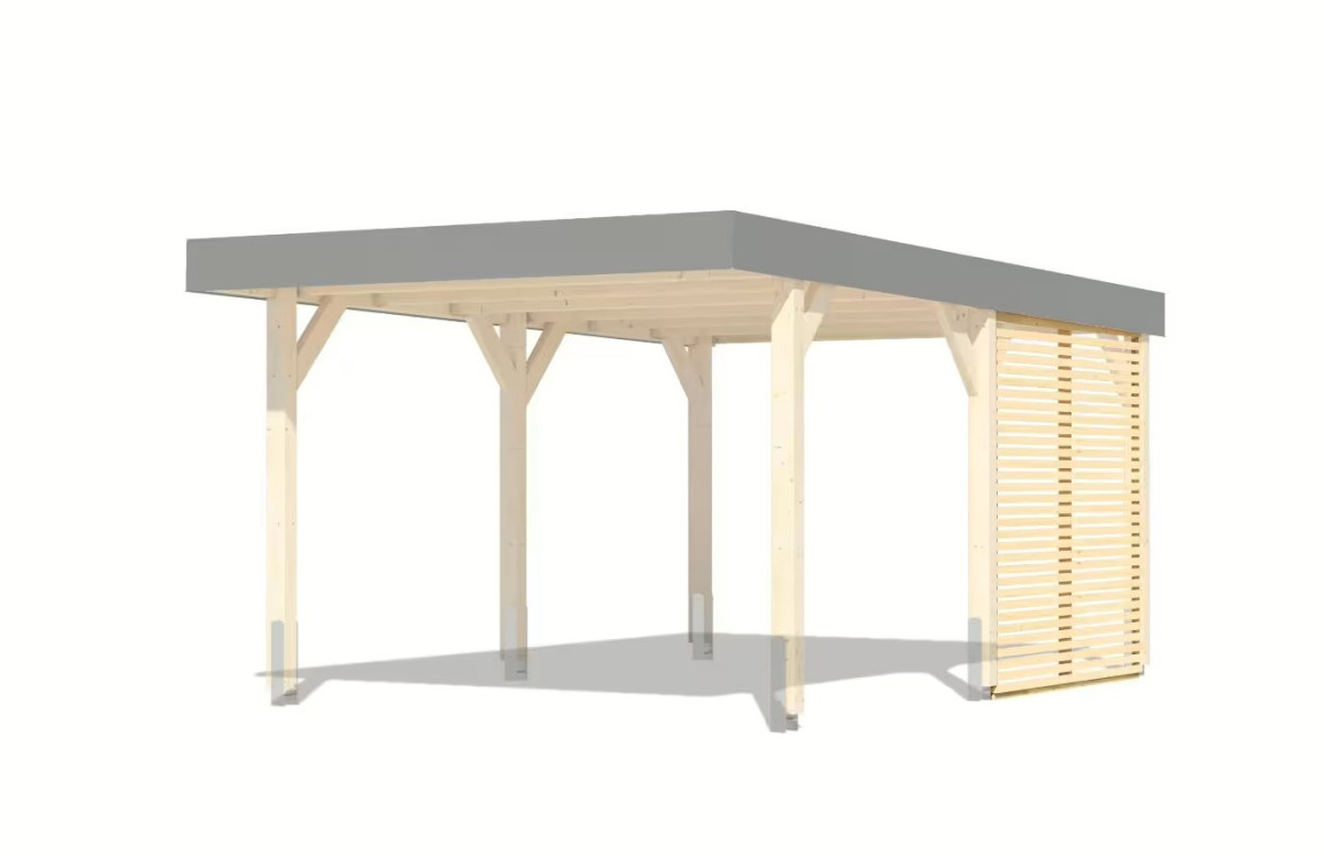 Boční lamelová stěna KARIBU ke carportu LEIMHOLZ (12172) LG4462