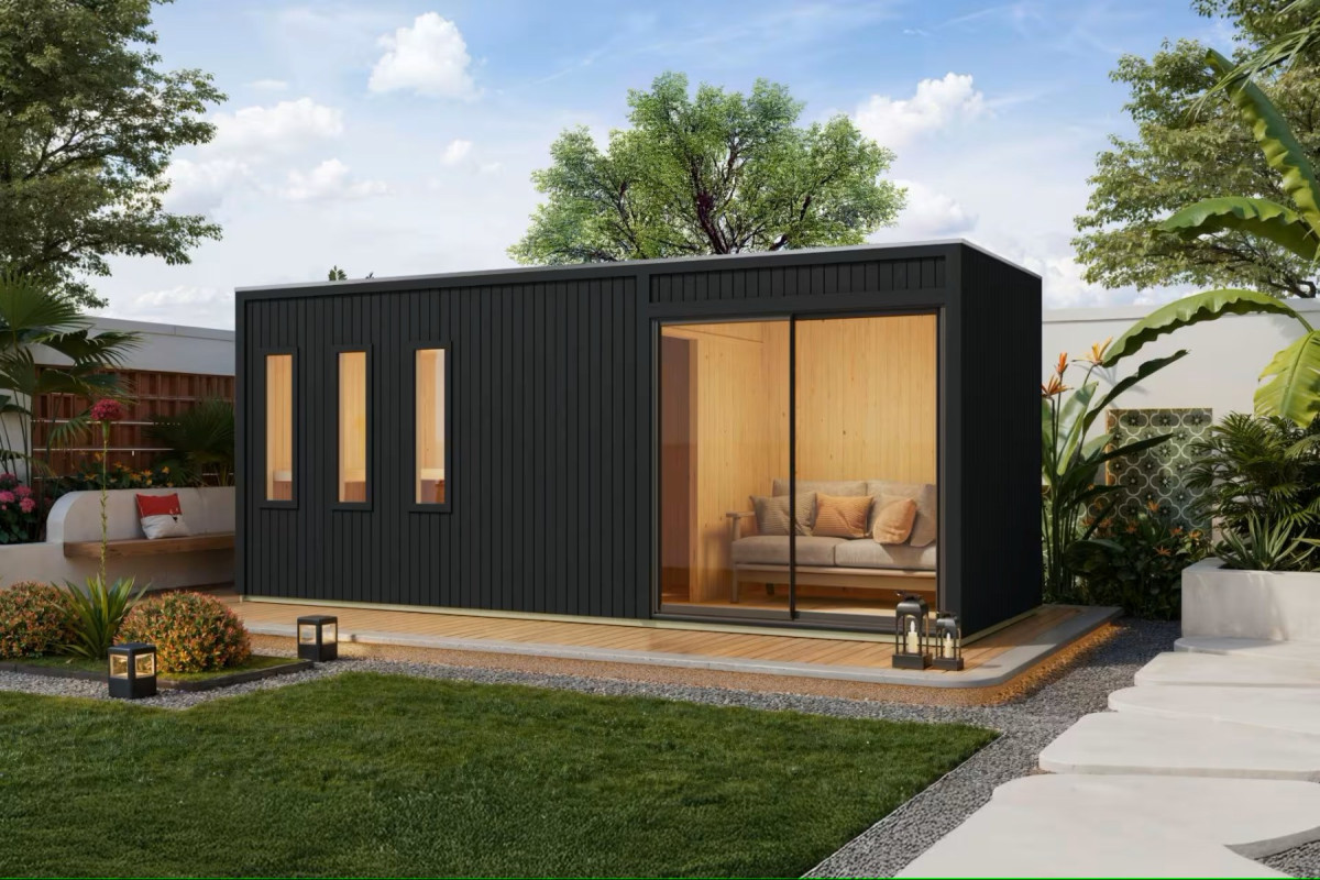 Finská sauna KARIBU MONTEREY (34032) černá LG4627