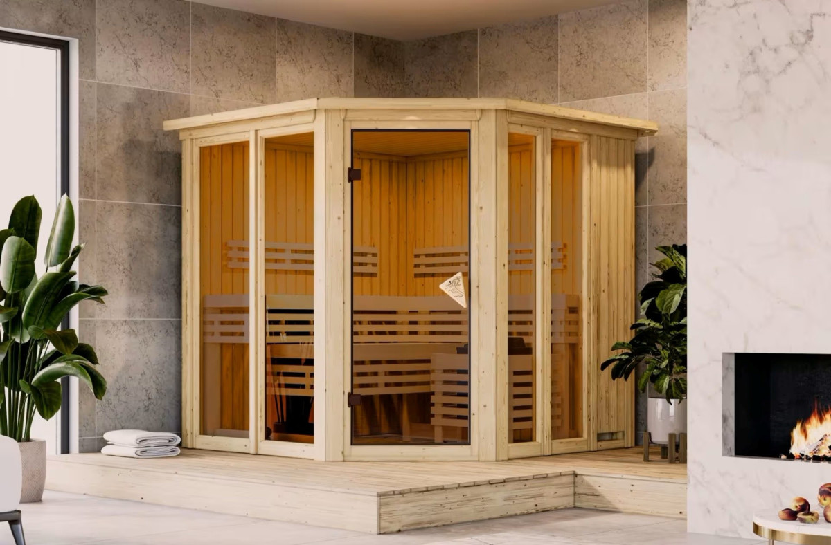 Finská sauna KARIBU AIRI (34301) LG4616