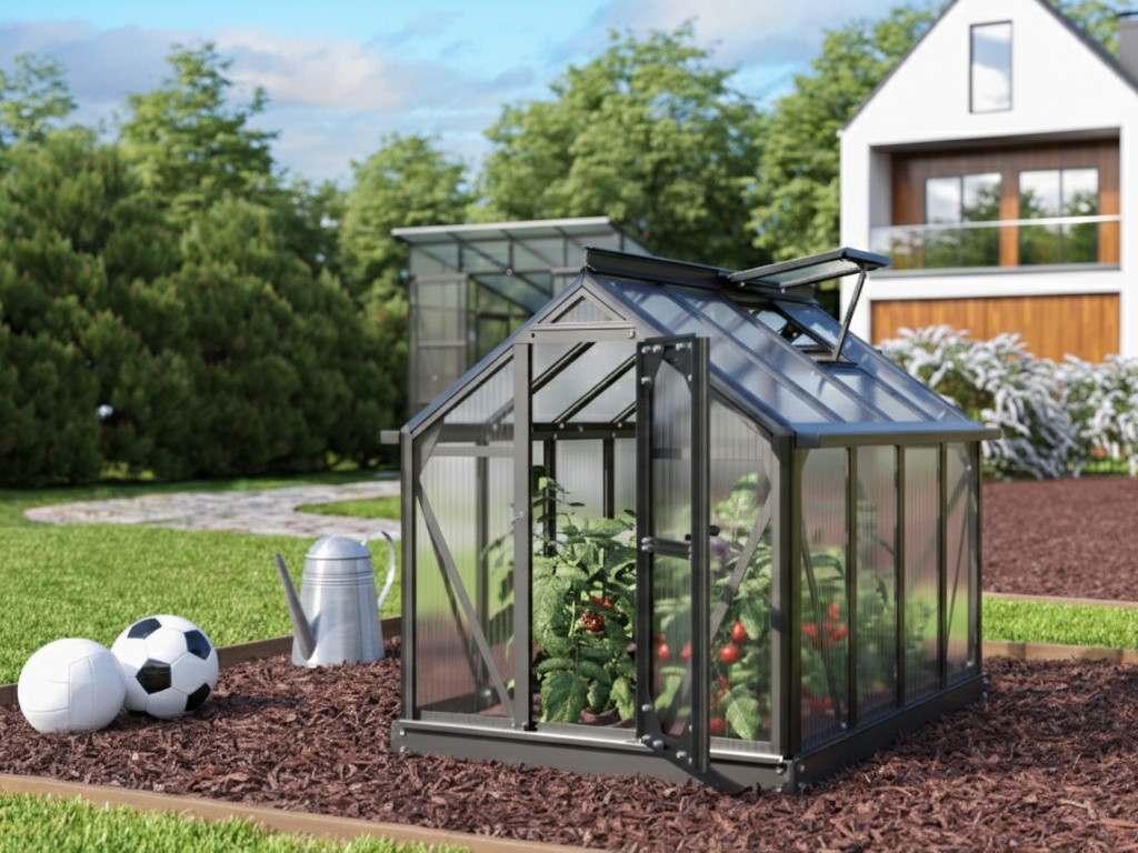 Mini skleník VITAVIA MERLIN PC 4 mm černý (2853) LG4799