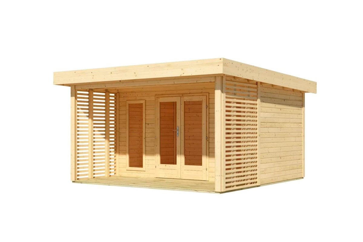 Dřevěný domek KARIBU CHIONE (12136) natur LG4855