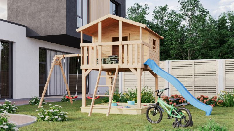 Dětské hřiště KARIBU BENJAMIN 97781 natur LG4942
