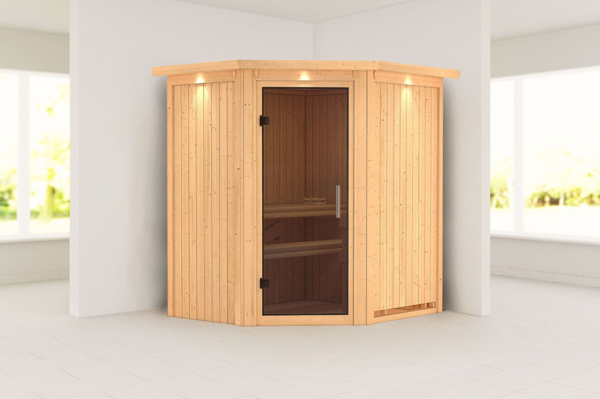 Finská sauna KARIBU TAURIN (80650) LG5071