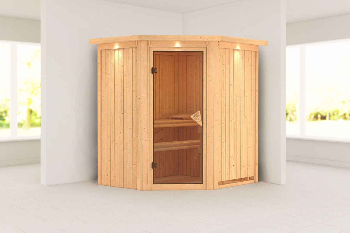 Finská sauna KARIBU TAURIN (71283) LG5070