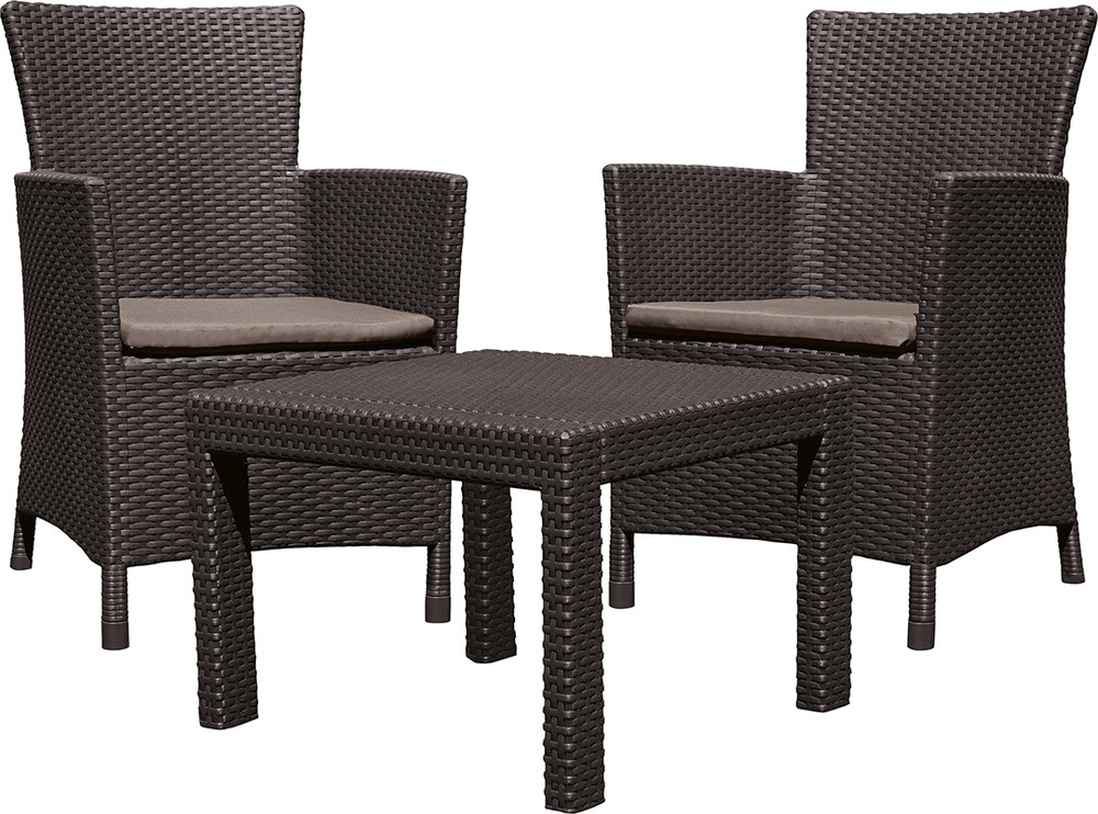 Allibert ROSARIO BALCONY set hnědý