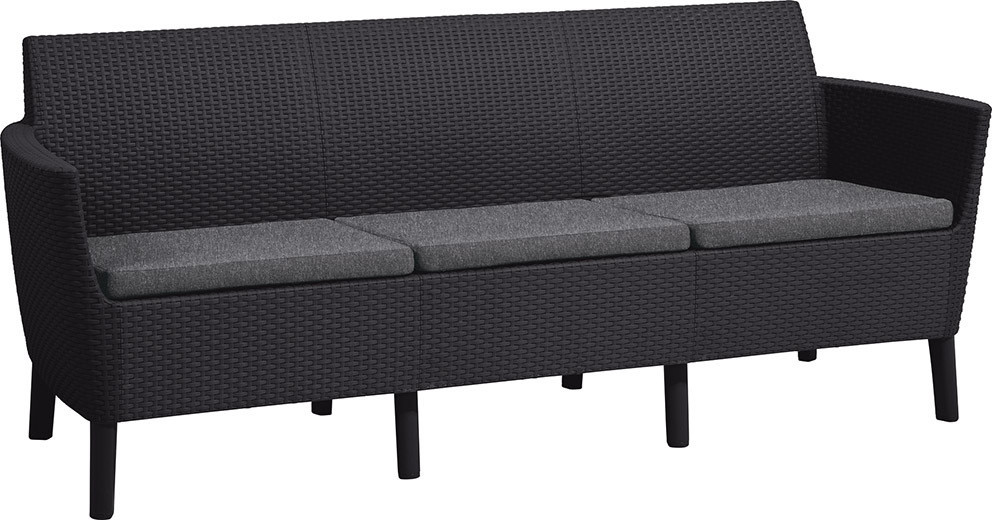 Allibert SALEMO 3 seater sofa - grafit