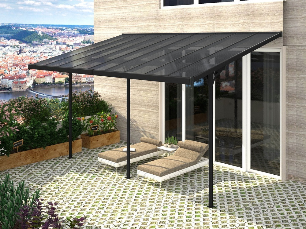 Rojaplast BRUCE H pergola - ŠEDÝ polykarbonát B557/1