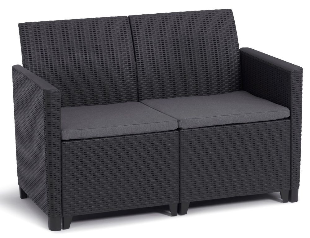Allibert CLAIRE 2 SEATERS SOFA  - grafit