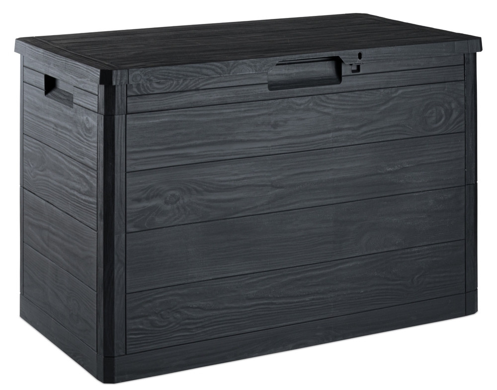 Toomax WOODYS zahradní plastový úložný box 160 L - grafit