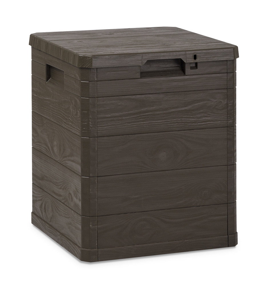 Toomax WOODYS zahradní plastový úložný box 90 L - hnědá