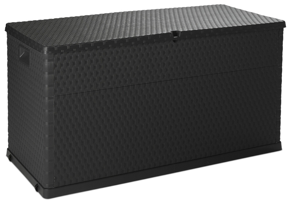 Toomax RATTAN zahradní plastový úložný box 420 L - grafit