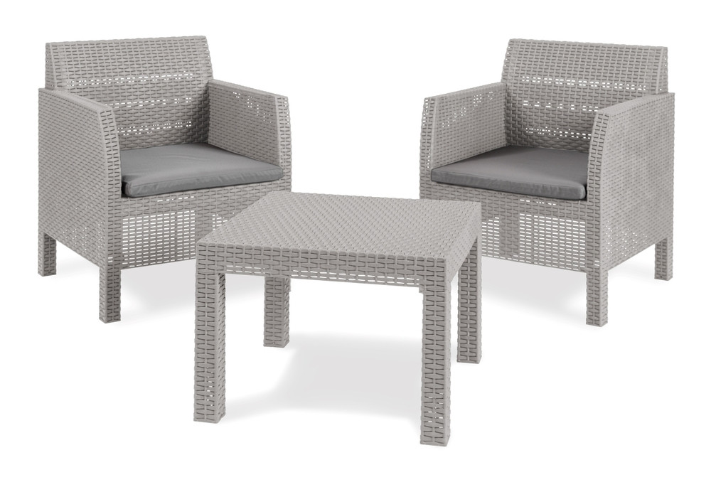 Toomax MATILDE 2 SEATER zahradní plastový set - šedá