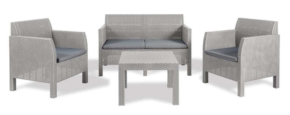 Toomax MATILDE 4 SEATER zahradní plastový set - šedá