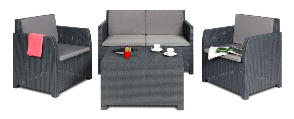 Toomax DIANA 4 SEATER zahradní plastový set - grafit