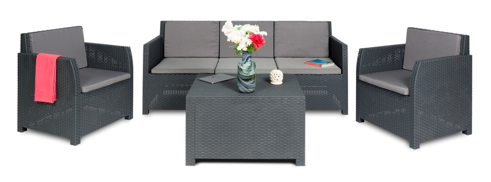 Toomax DIANA 5 SEATER zahradní plastový set - grafit